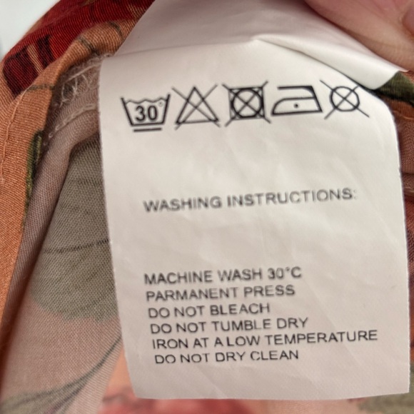 Farm Rio Anthropologie Floral Viscose Kimono Style Blouse Small - Picture 11 of 12